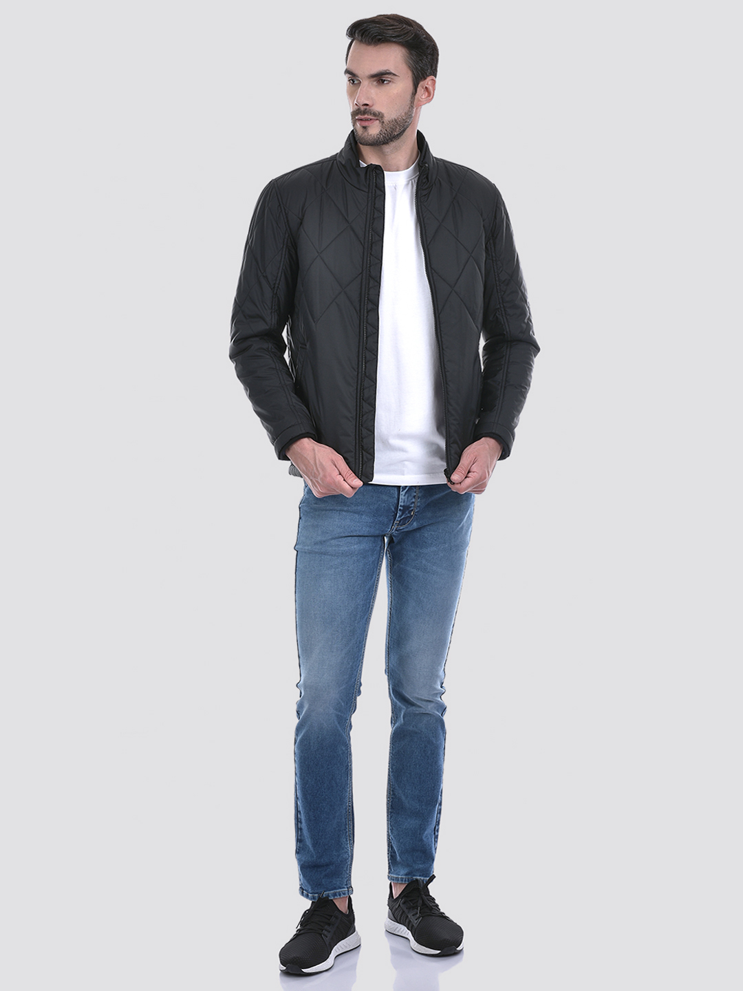 Numero Uno Men Black Full Sleeve Jacket